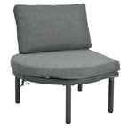 8-Piece Patio Sofa Furniture Set, Half Moon Outdoor Sectional Sofa