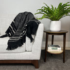Chunky Black Cuzco Alpaca Throw