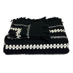 Chunky Black Cuzco Alpaca Throw