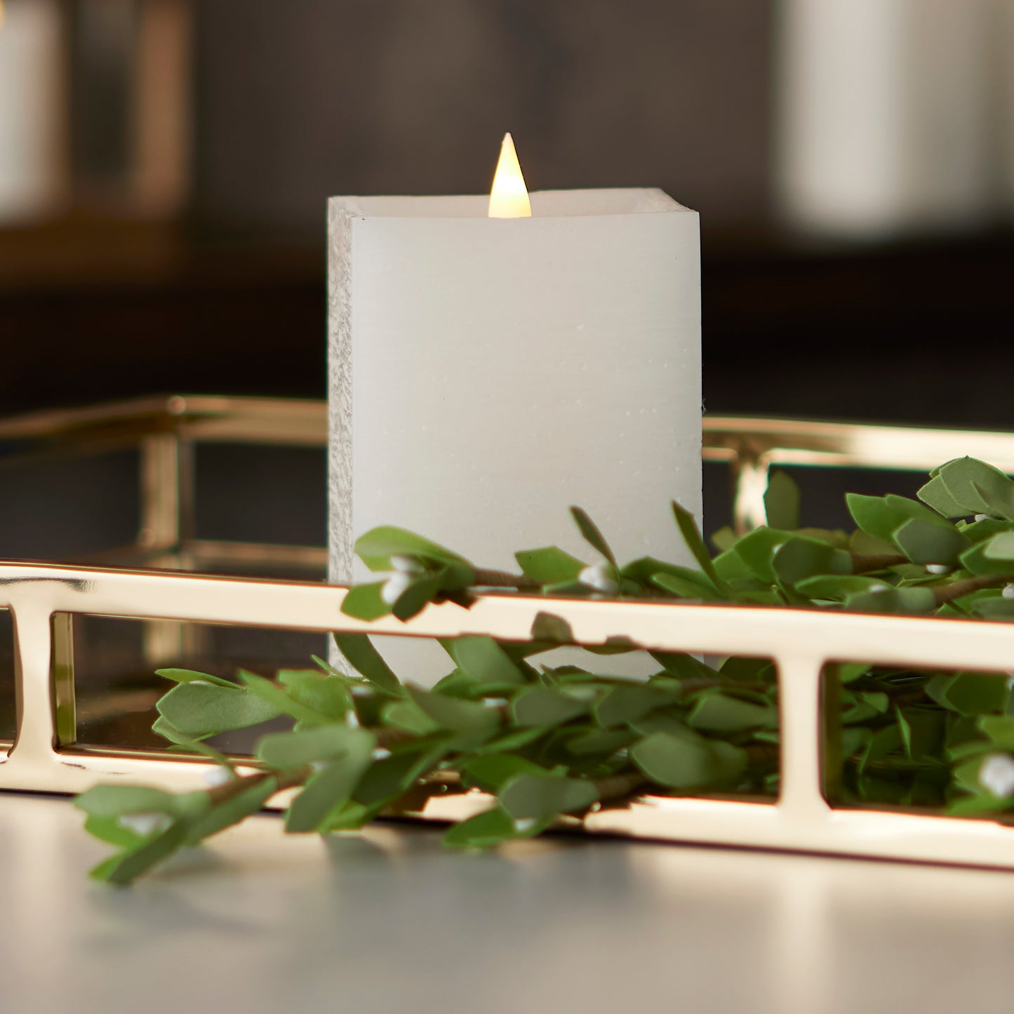 Classic Motion Flameless Square Candle