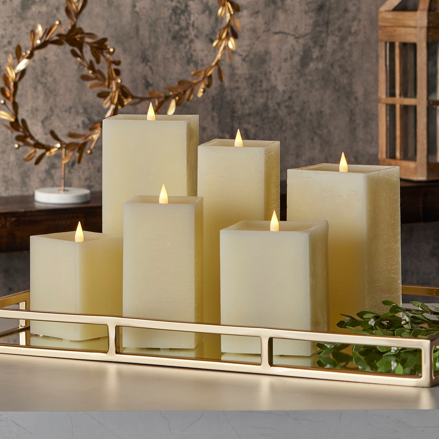 Classic Motion Flameless Square Candle