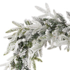 Royal Oaks Flocked Fir 9ft Garland (plug in)