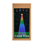 Vivvi App-Based Customizable, Color-Changing Cone Tree, 6 ft. tall