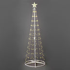 Vivvi App-Based Customizable, Color-Changing Cone Tree, 6 ft. tall