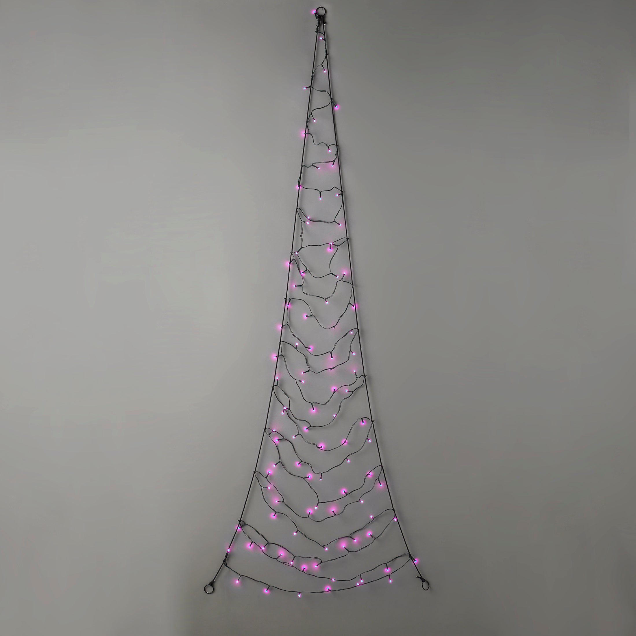 Customizable, Color-Changing 2D LED Hanging Christmas Tree, 31" tall