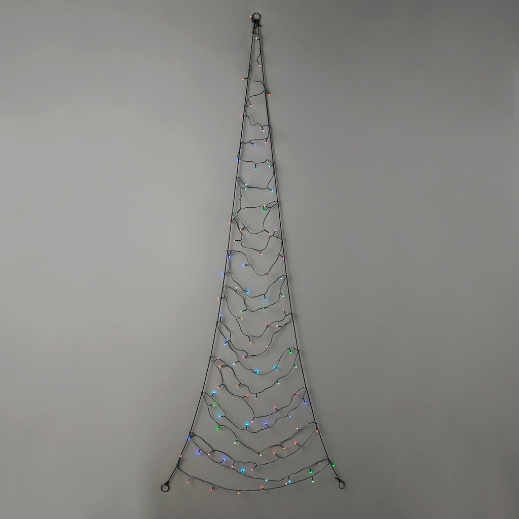 Customizable, Color-Changing 2D LED Hanging Christmas Tree, 31" tall
