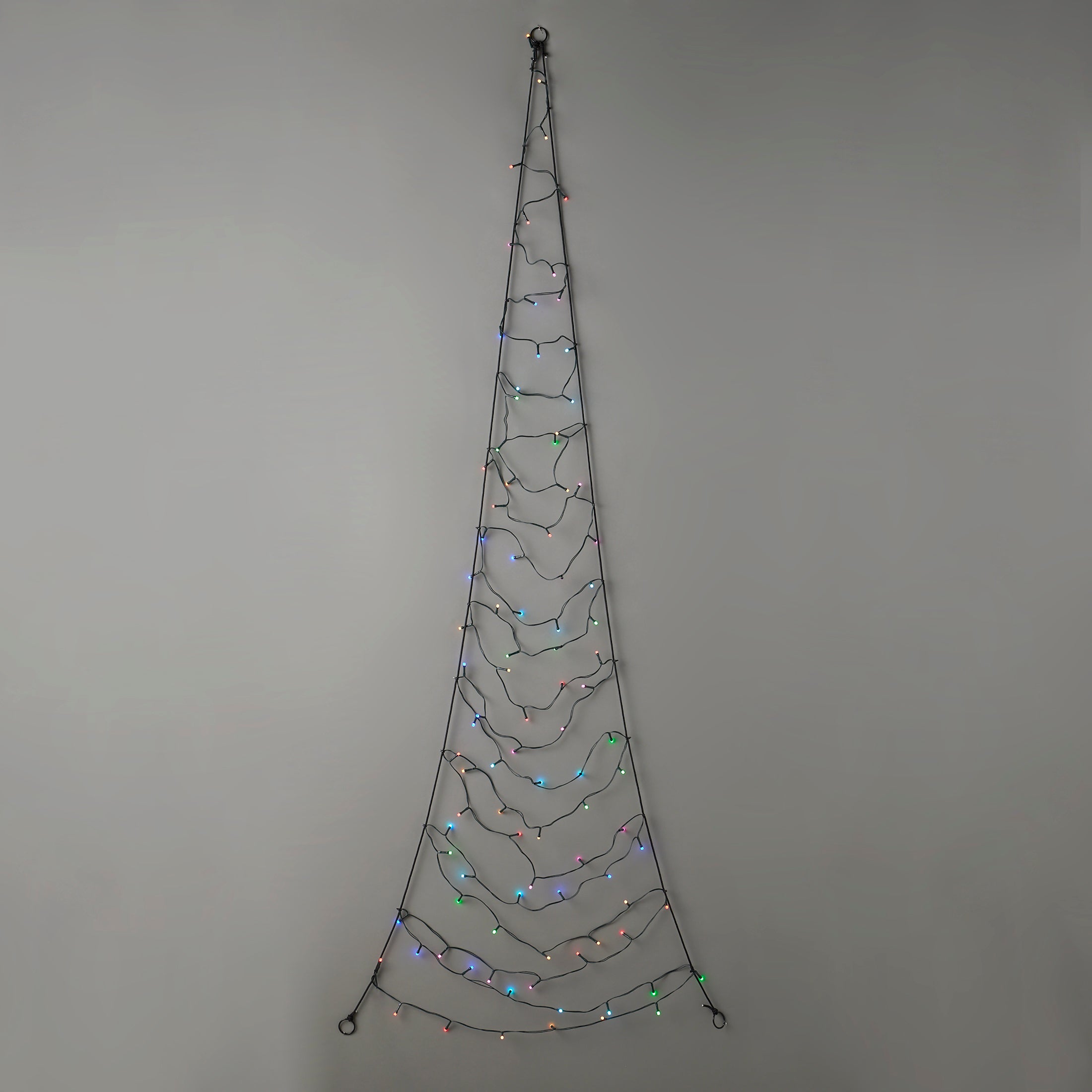 Customizable, Color-Changing 2D LED Hanging Christmas Tree, 31" tall