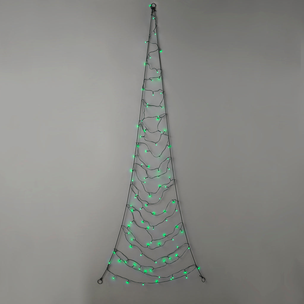 Customizable, Color-Changing 2D LED Hanging Christmas Tree, 31" tall