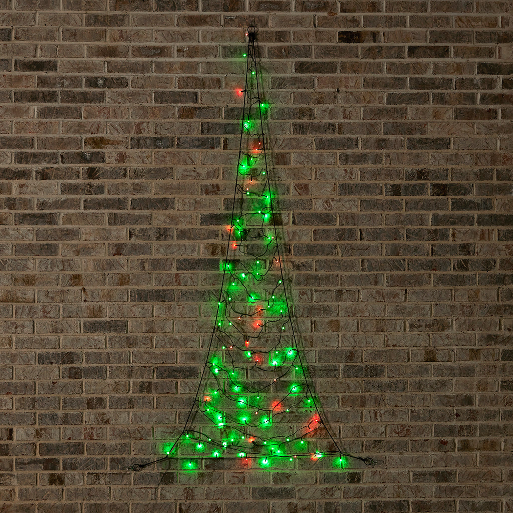Customizable, Color-Changing 2D LED Hanging Christmas Tree, 31" tall