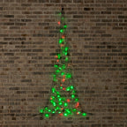 Customizable, Color-Changing 2D LED Hanging Christmas Tree, 31" tall
