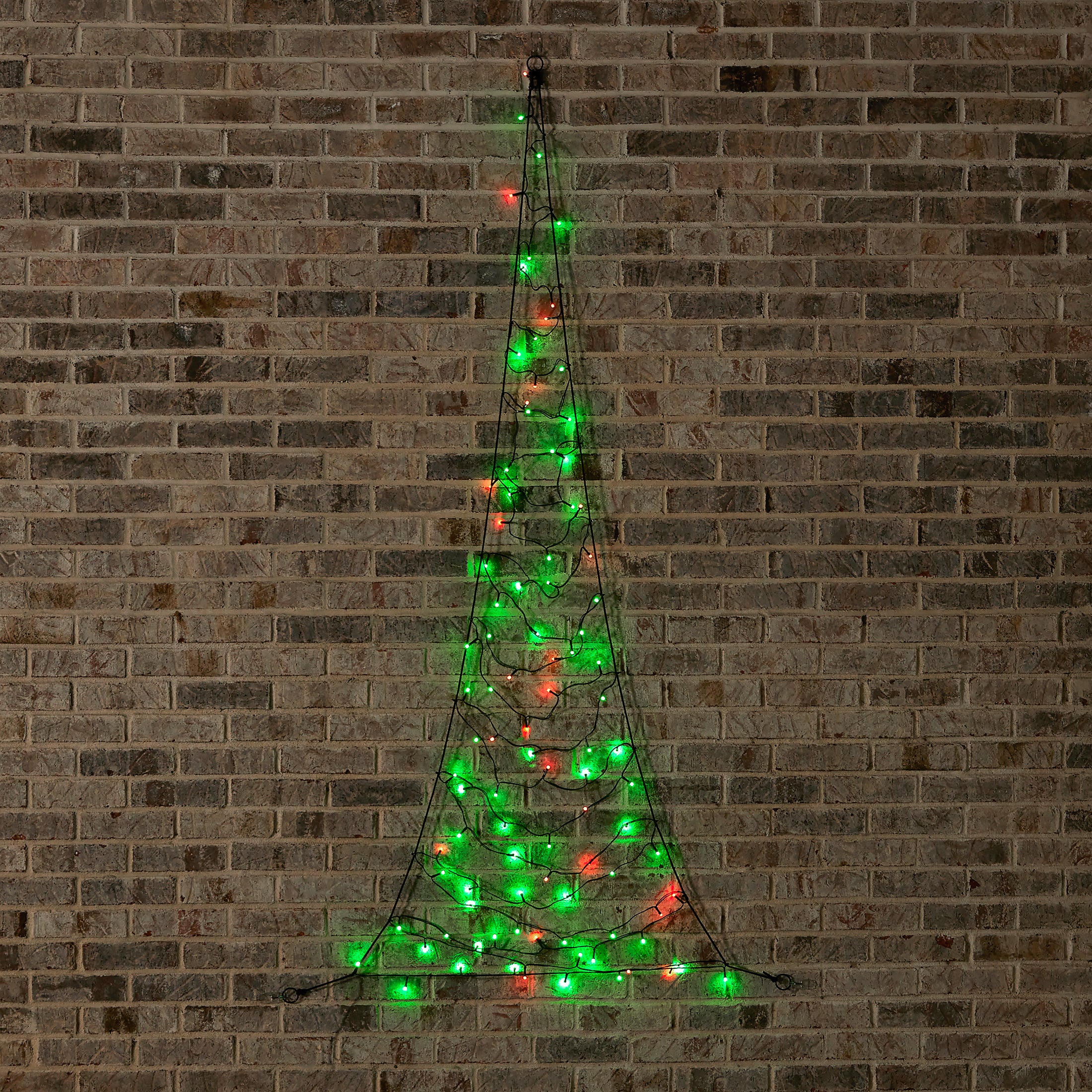 Customizable, Color-Changing 2D LED Hanging Christmas Tree, 31" tall