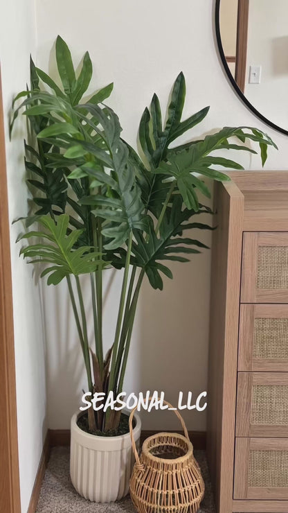 Artificial Potted Philodendron Plant 47in