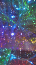 Prismatic Iridescent Traditional Star 24", LED lights