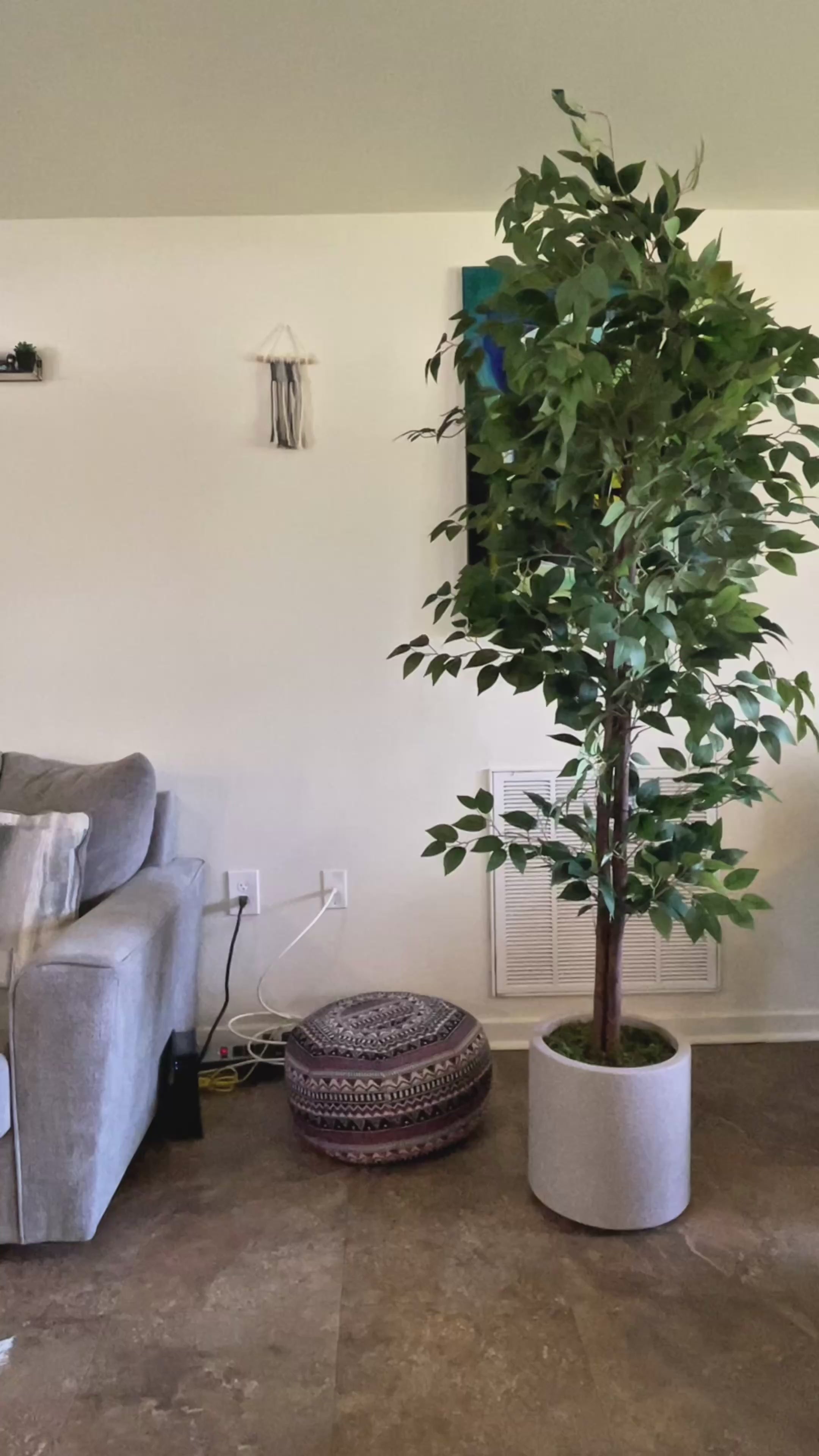 Artificial Potted Banyan Tree 82in