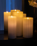 Sutton Fluted Motion Flameless Candle