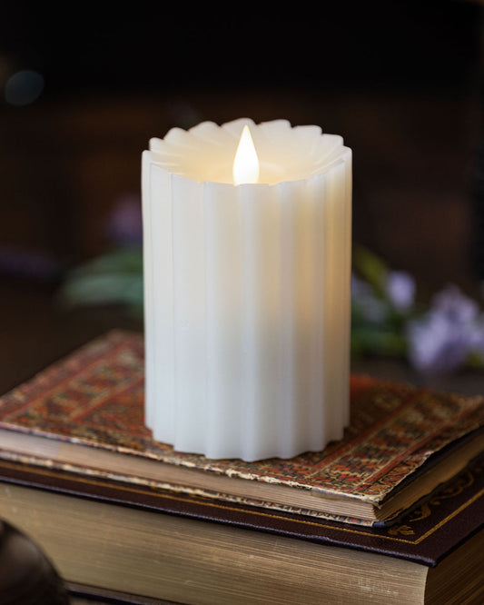 Sutton Fluted Motion Flameless Candle
