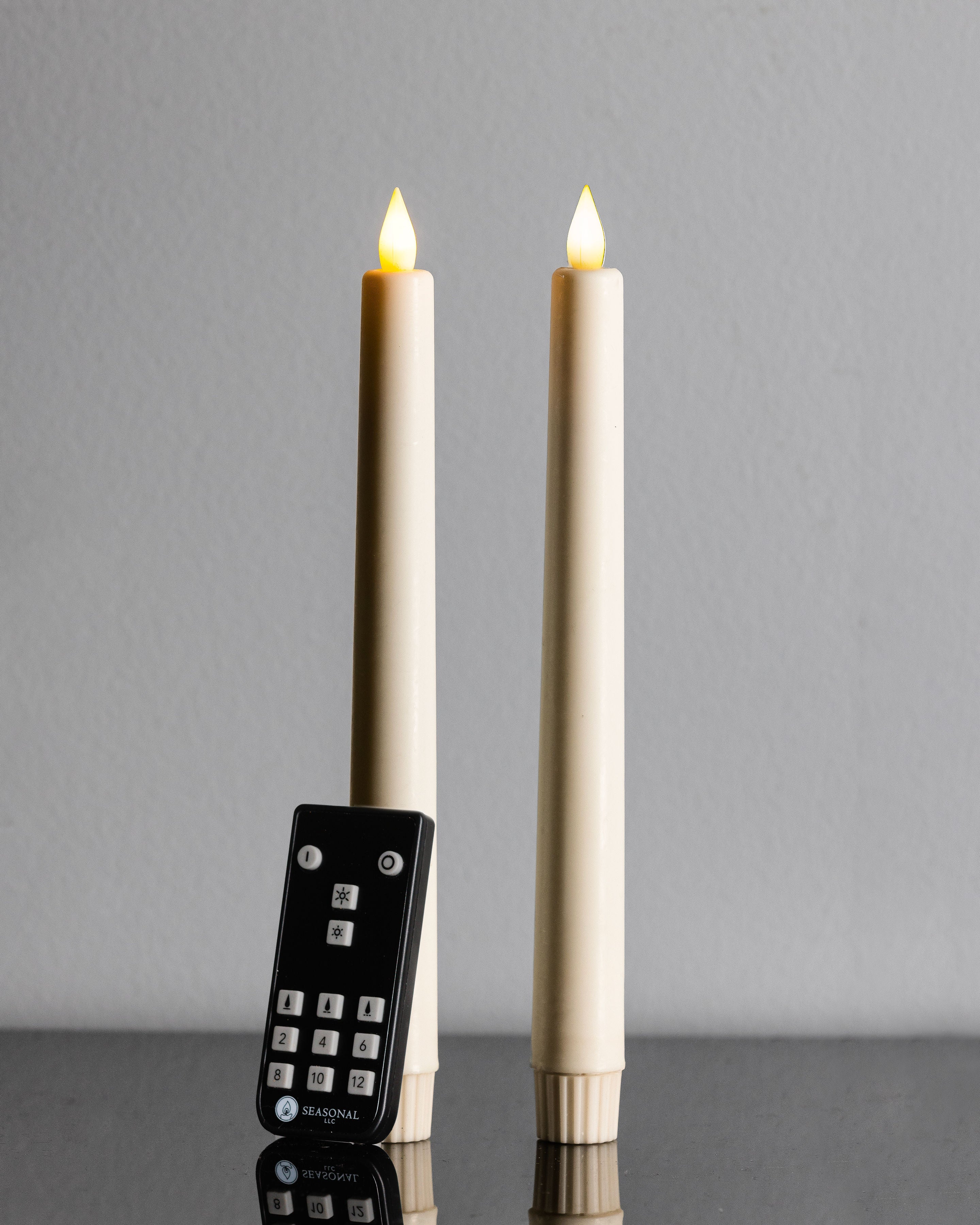 Sutton Fluted Motion Flameless Taper Candle