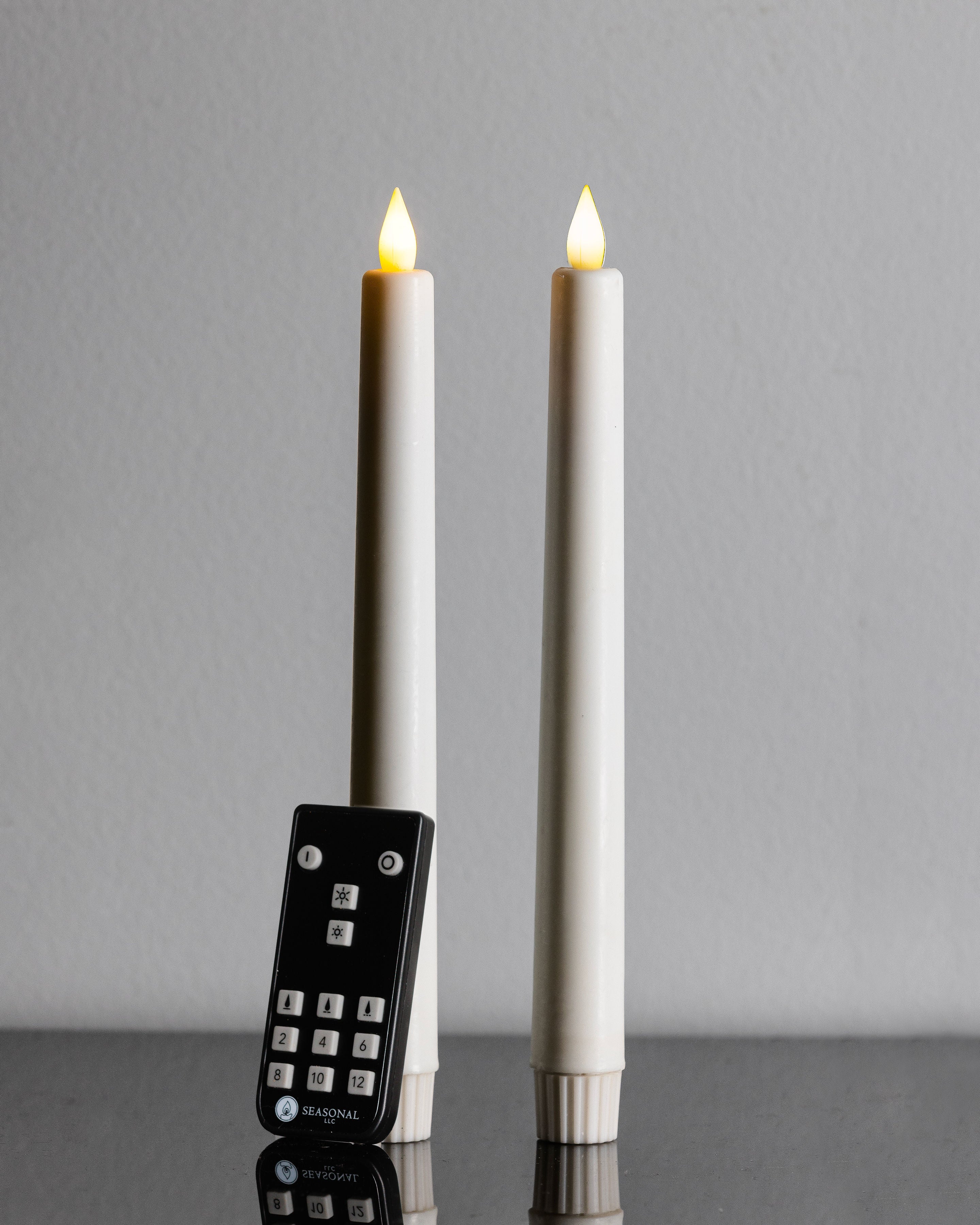 Sutton Fluted Motion Flameless Taper Candle