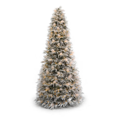 Pine and Pampas Tree with Warm White LED Lights